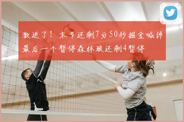 激进了!末节还剩7分50秒掘金喊掉最后一个暂停森林狼还剩4暂停